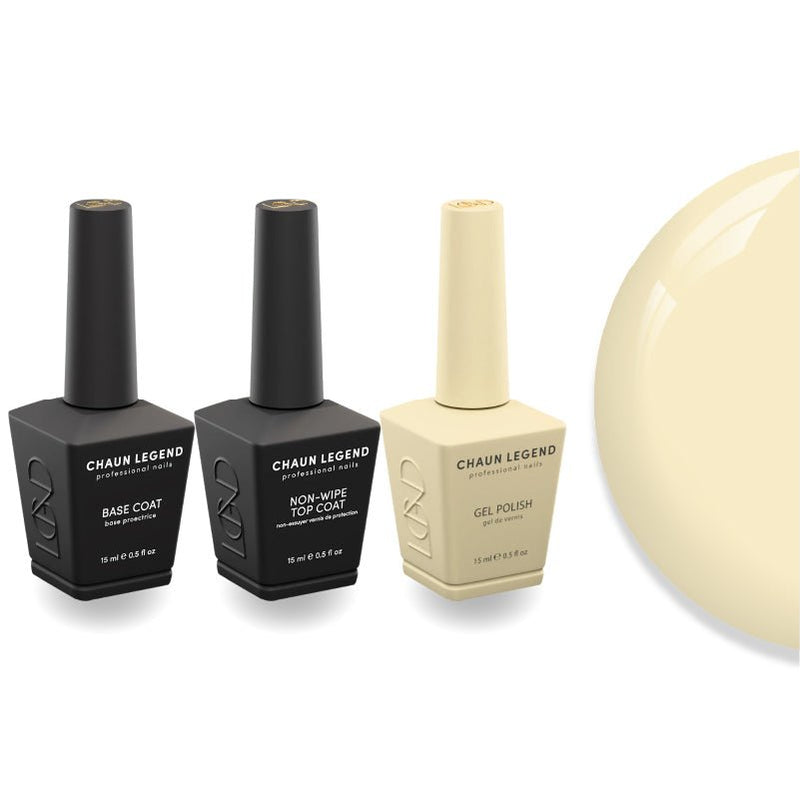 Chaun Legend Non - Wipe Top Coat - Base Coat Duo - LG5131 Focus On Me - DTK Nail Supply