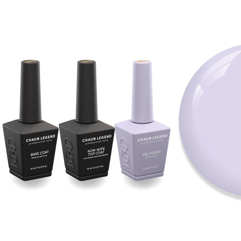 Chaun Legend Non - Wipe Top Coat - Base Coat Duo - LG5148 Twinkle Winkle - DTK Nail Supply