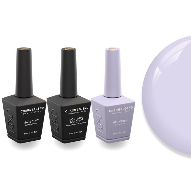Chaun Legend Non - Wipe Top Coat - Base Coat Duo - LG5148 Twinkle Winkle - DTK Nail Supply