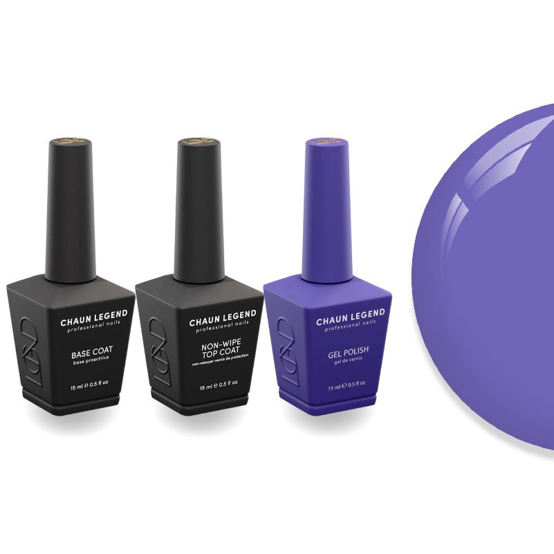Chaun Legend Non - Wipe Top Coat - Base Coat Duo - LG5150 Just Beet It - DTK Nail Supply