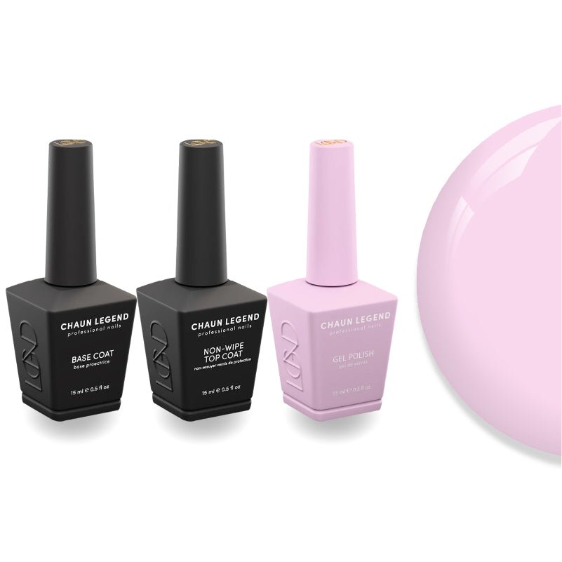 Chaun Legend Non - Wipe Top Coat - Base Coat Duo - LG5152 Thistle - DTK Nail Supply