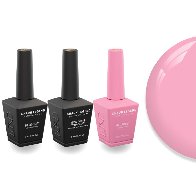 Chaun Legend Non - Wipe Top Coat - Base Coat Duo - LG5154 Piggyback - DTK Nail Supply