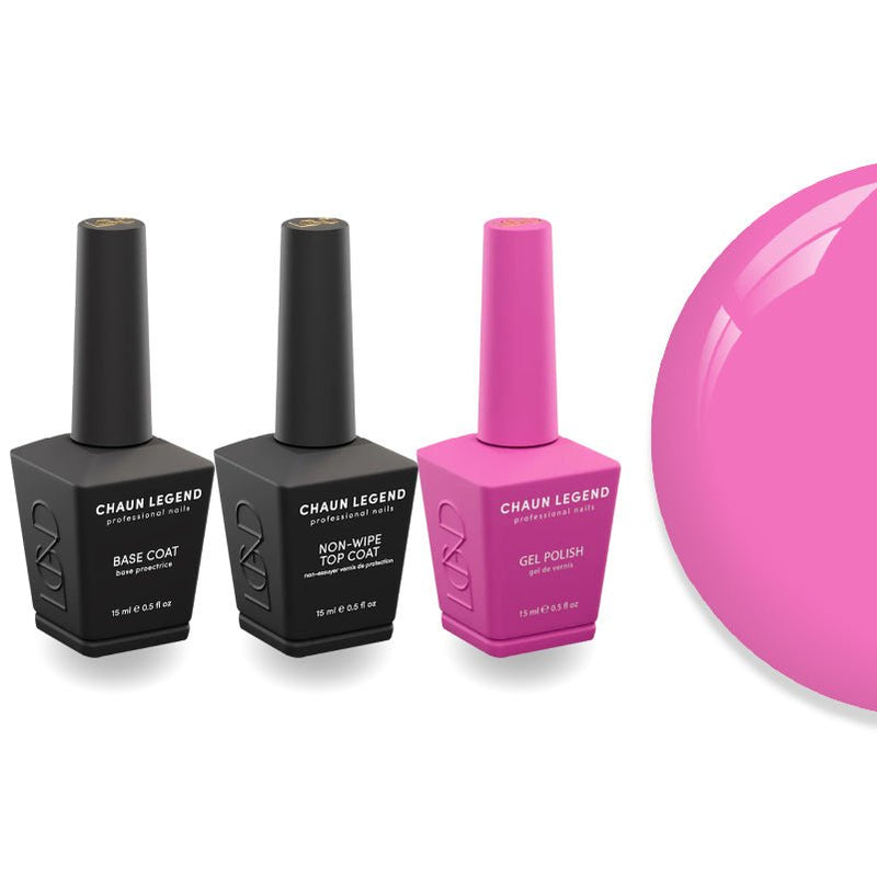 Chaun Legend Non - Wipe Top Coat - Base Coat Duo - LG5155 Dazzle Me - DTK Nail Supply
