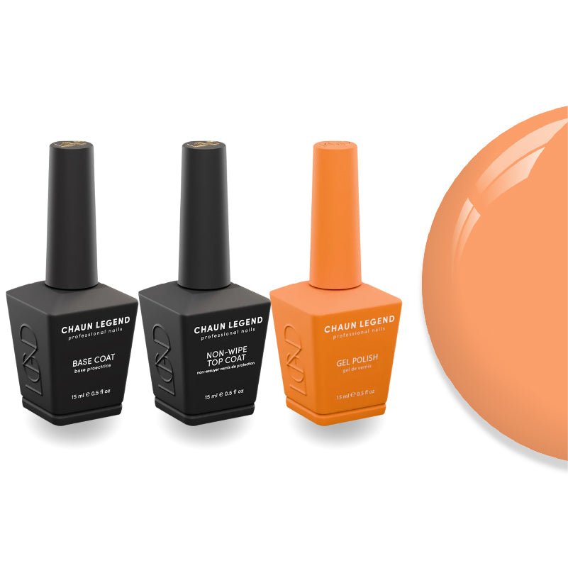 Chaun Legend Non - Wipe Top Coat - Base Coat Duo - LG5163 Angkor What - DTK Nail Supply