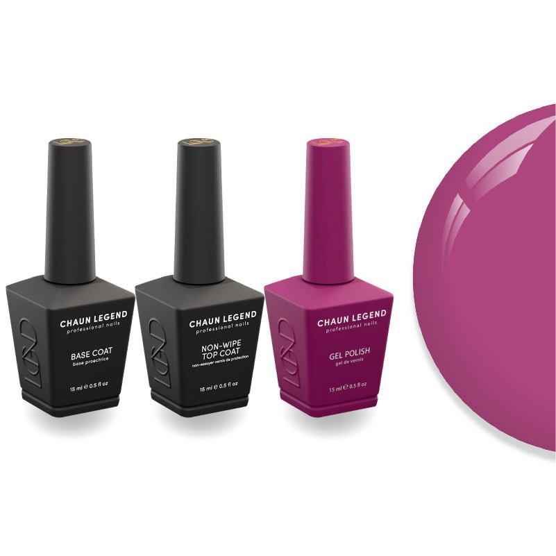 Chaun Legend Non - Wipe Top Coat - Base Coat Duo - LG5186 Rich & Wreckless - DTK Nail Supply