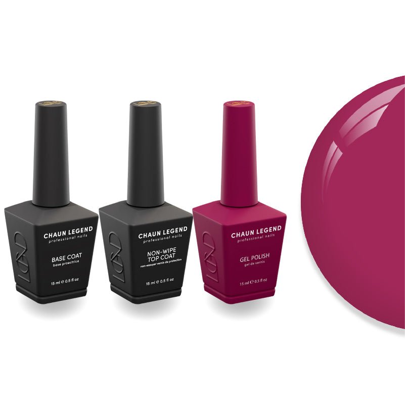 Chaun Legend Non - Wipe Top Coat - Base Coat Duo - LG5188 Baddie - DTK Nail Supply