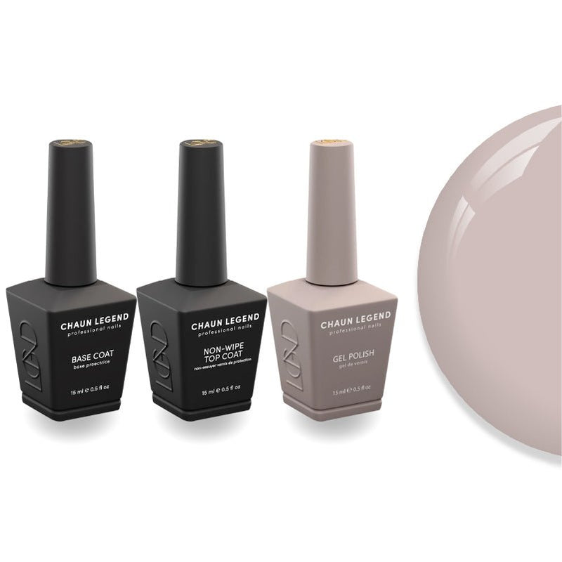 Chaun Legend Non - Wipe Top Coat - Base Coat Duo - LG5191 Soft Exposure - DTK Nail Supply