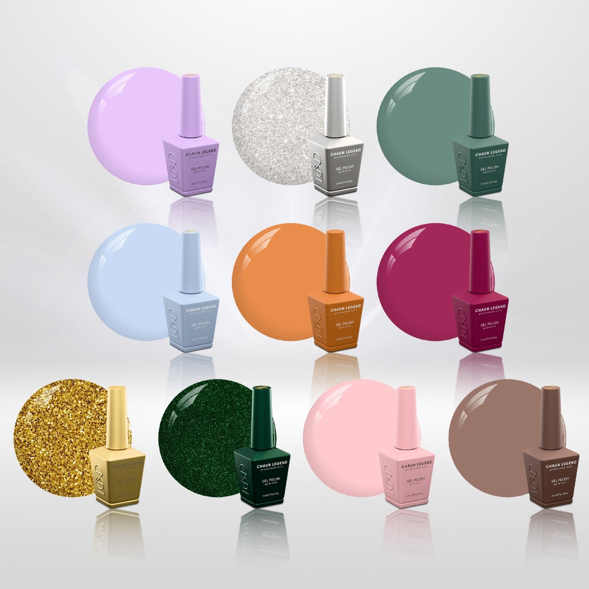Chaun Legend Set Gel Polish - Build Your Own 10 Gel Kit - DTK Nail Supply