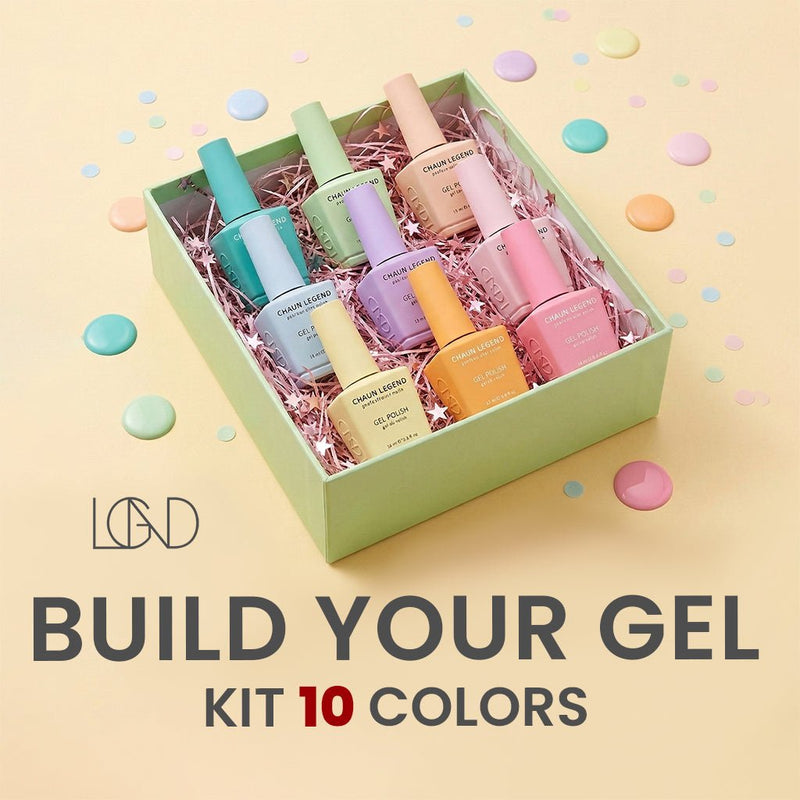CHAUN LEGEND Set Gel Polish - Build Your Own 10 Gel Kit - DTK Nail Supply
