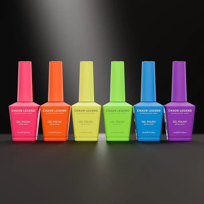 CHAUN LEGEND Set Gel Polish - Chaun's Brightest Neons - DTK Nail Supply
