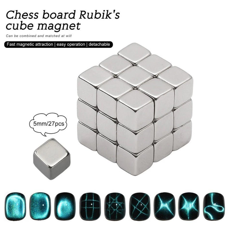 Chess Board Rubik's Cube Magnet - DTK Nail Supply