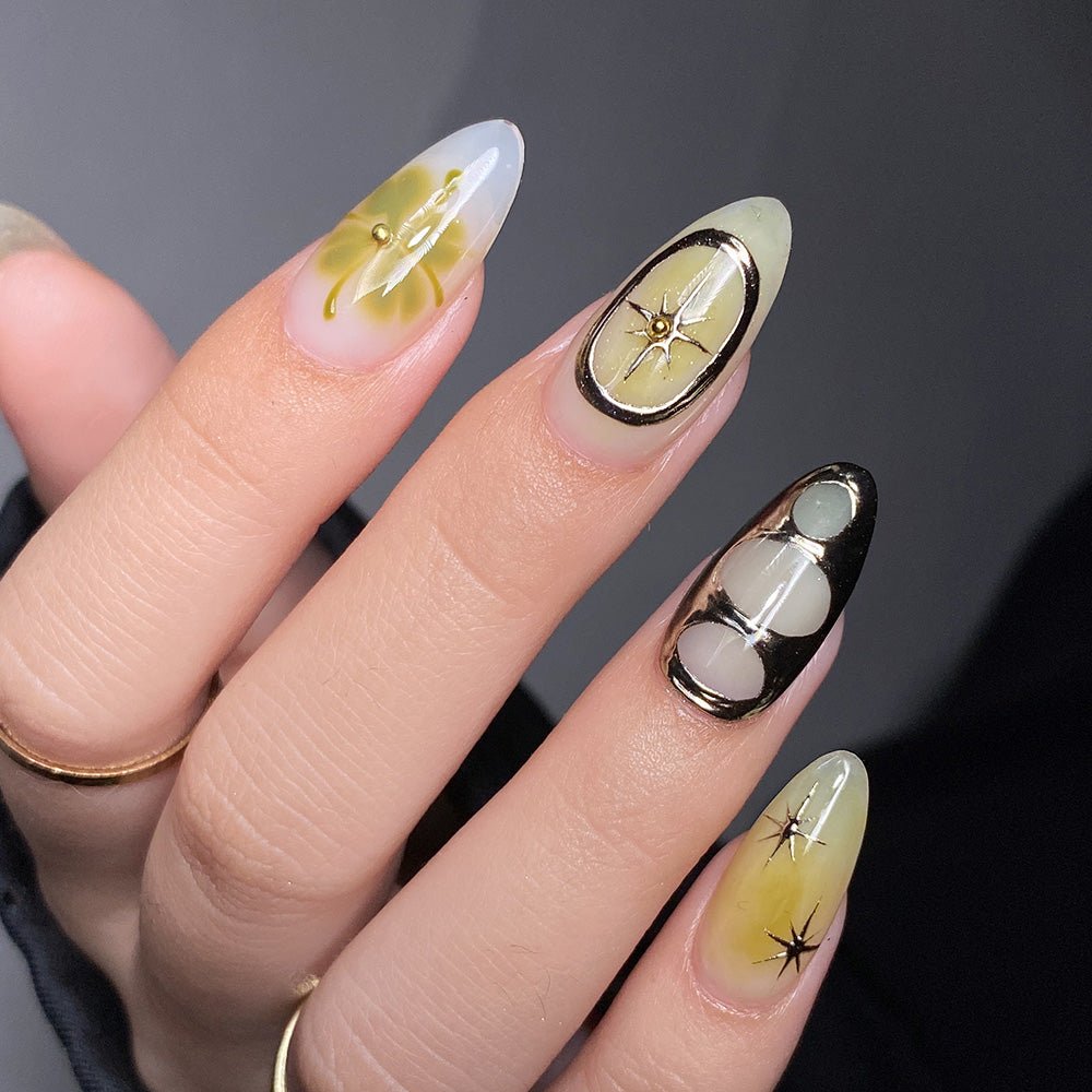 Classic Chrome Nail Powder - Brass - DTK Nail Supply