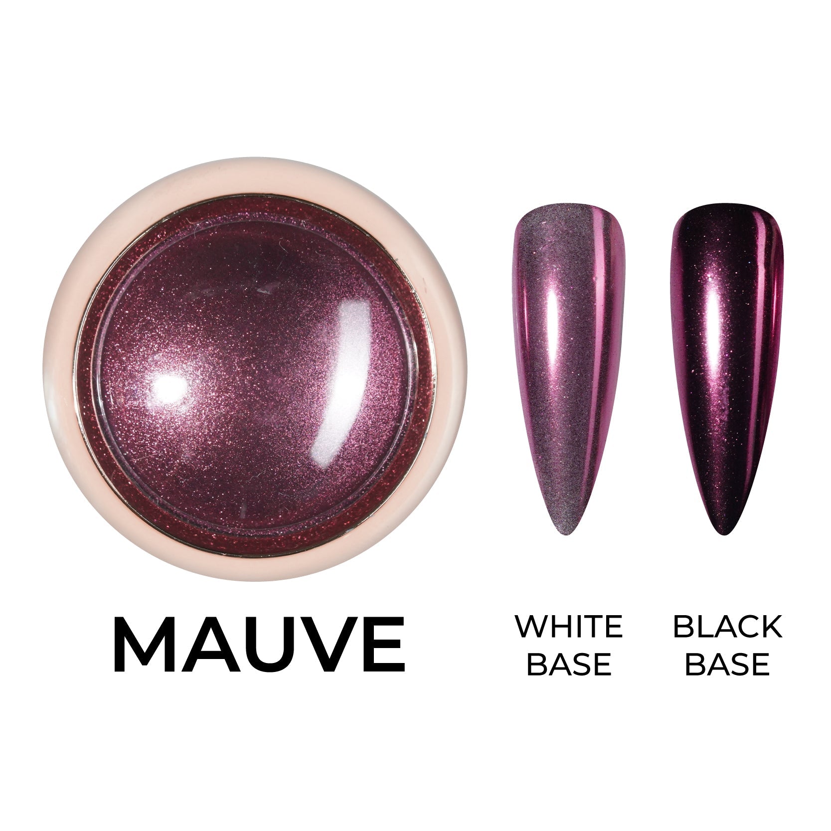Classic Chrome Nail Powder - Mauve - DTK Nail Supply