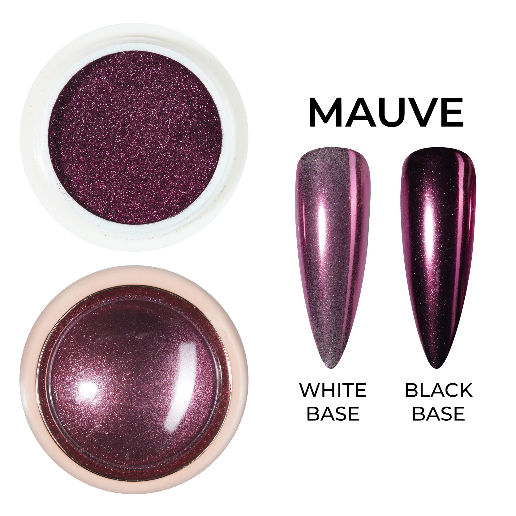 Classic Chrome Nail Powder - Mauve - DTK Nail Supply