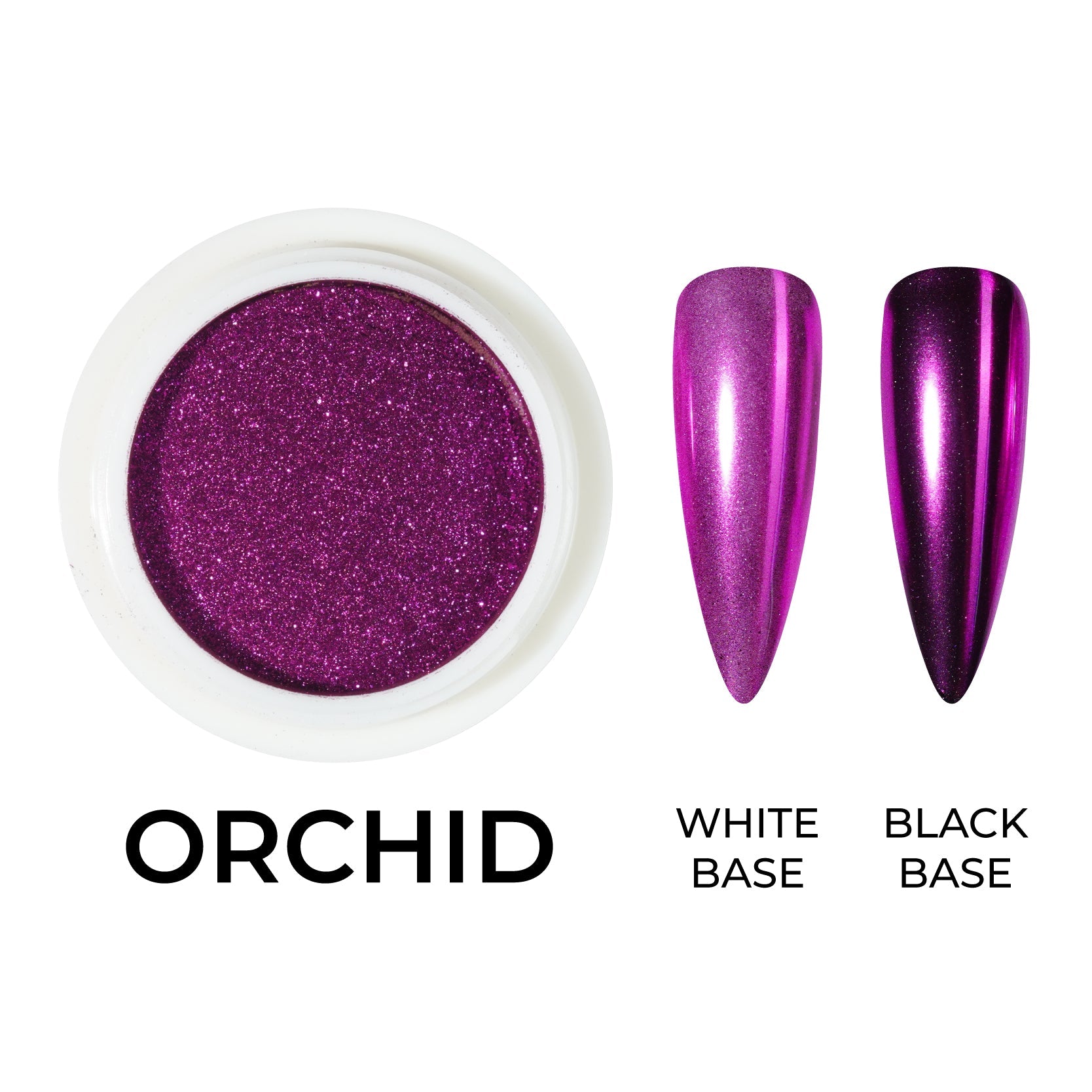 Classic Chrome Nail Powder - Orchid - DTK Nail Supply
