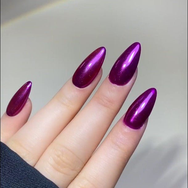 Classic Chrome Nail Powder - Purple - DTK Nail Supply