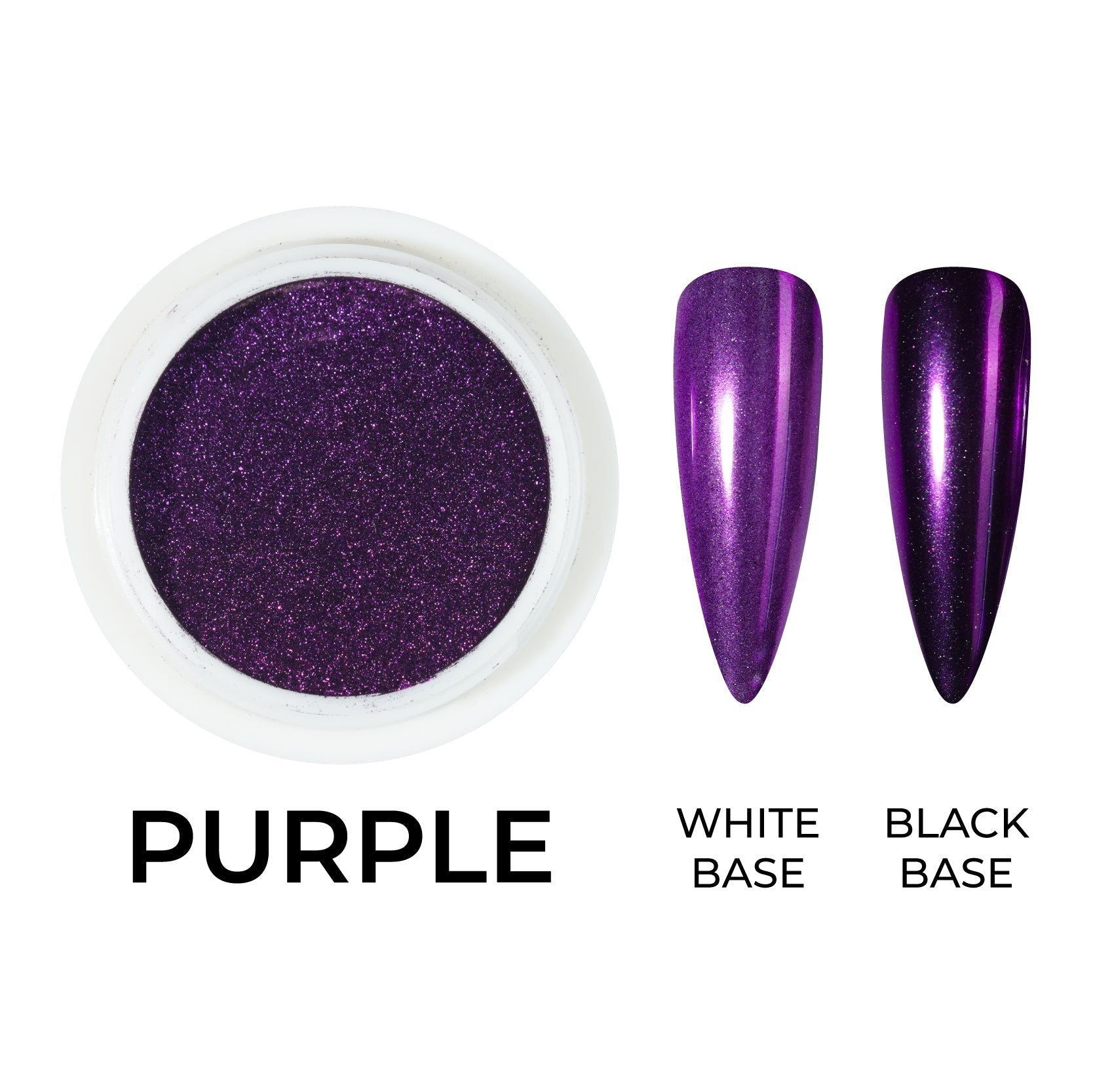 Classic Chrome Nail Powder - Purple - DTK Nail Supply
