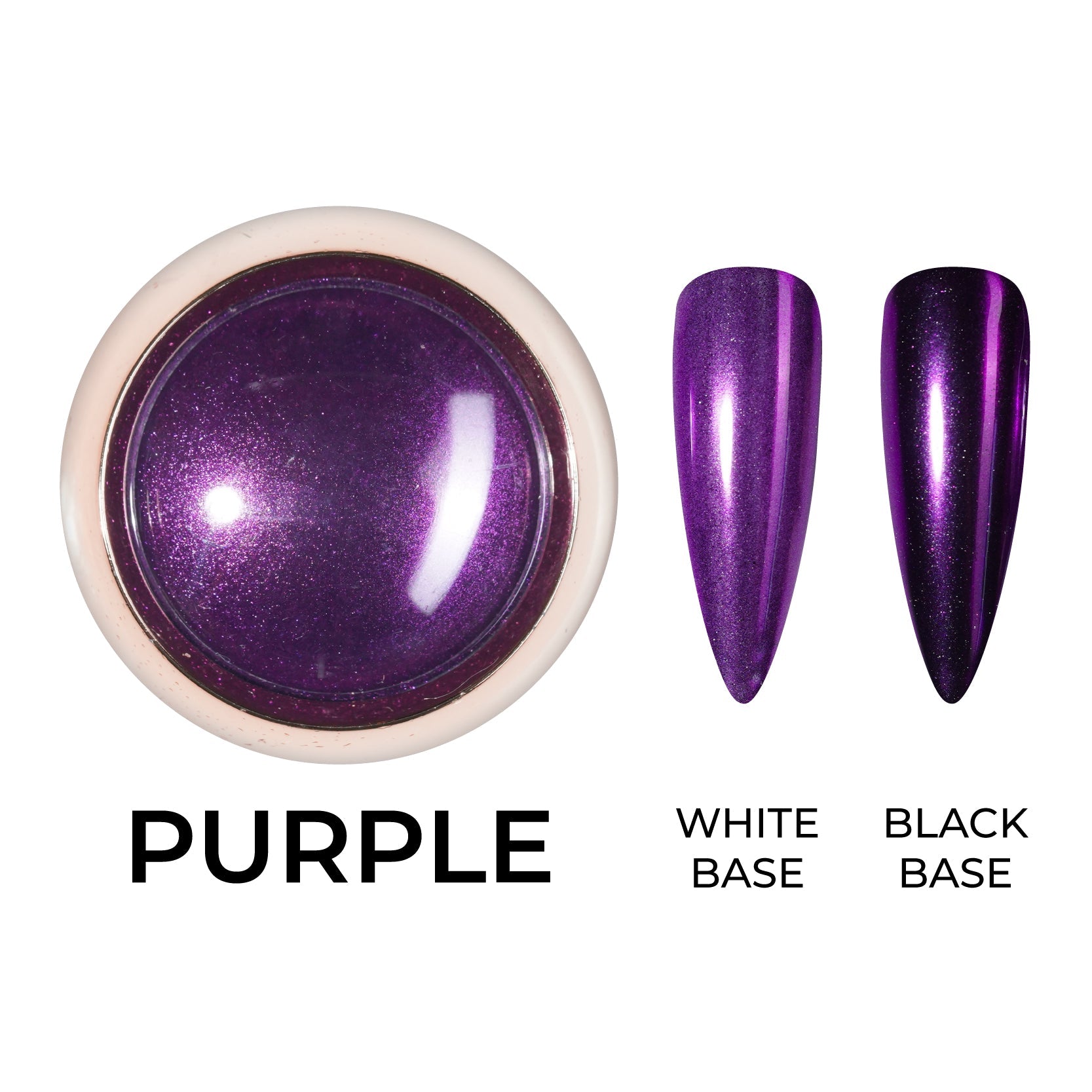 Classic Chrome Nail Powder - Purple - DTK Nail Supply