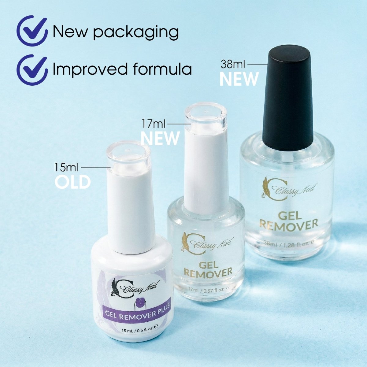 Classy Nail Art Gel Remover Plus 17mL - DTK Nail Supply