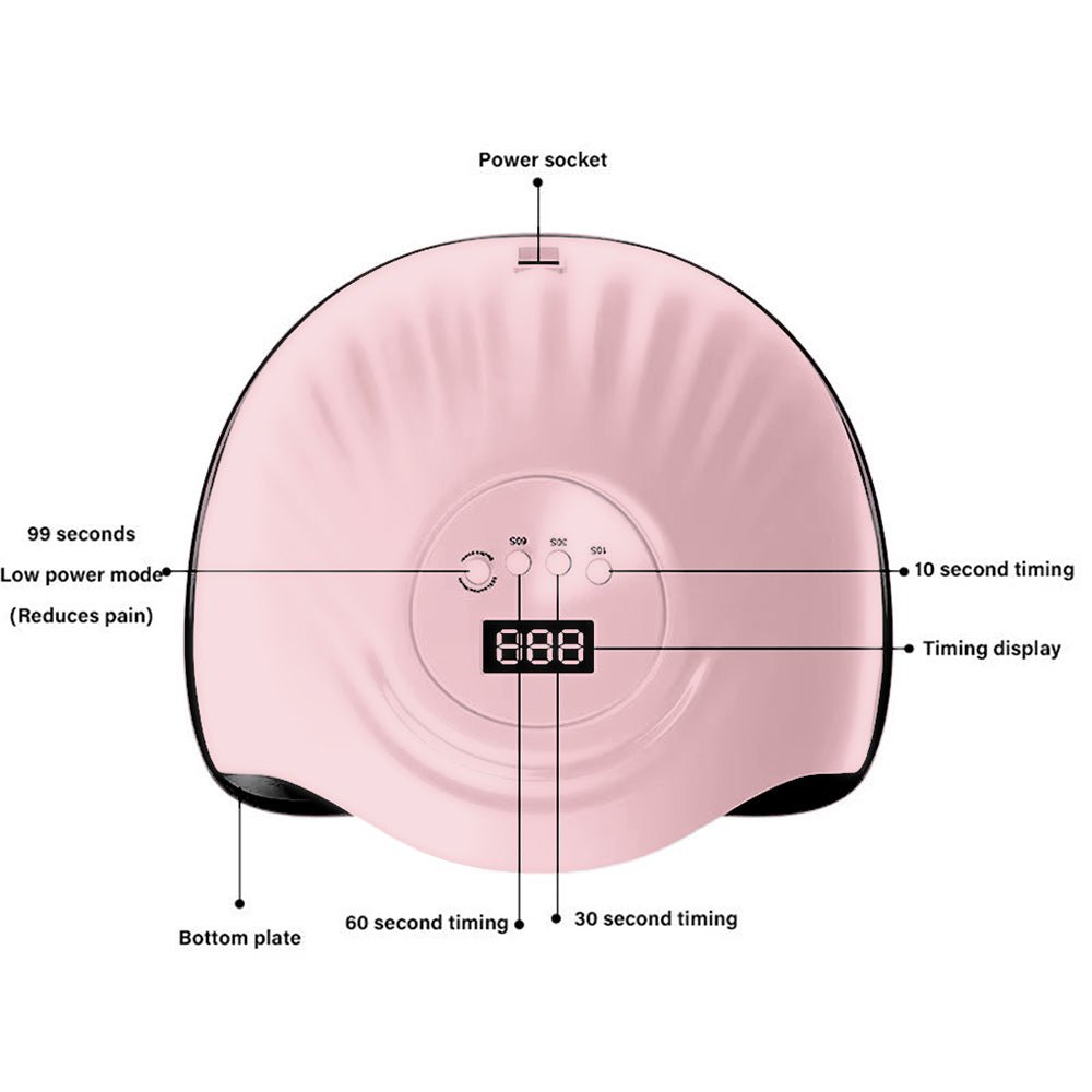 Classy Nail Art UV/LED Nail Lamp - Pink - DTK Nail Supply
