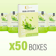 Classy Nail - Deluxe 4 Steps Pedicure x 50 Boxes - Green Tea - DTK Nail Supply