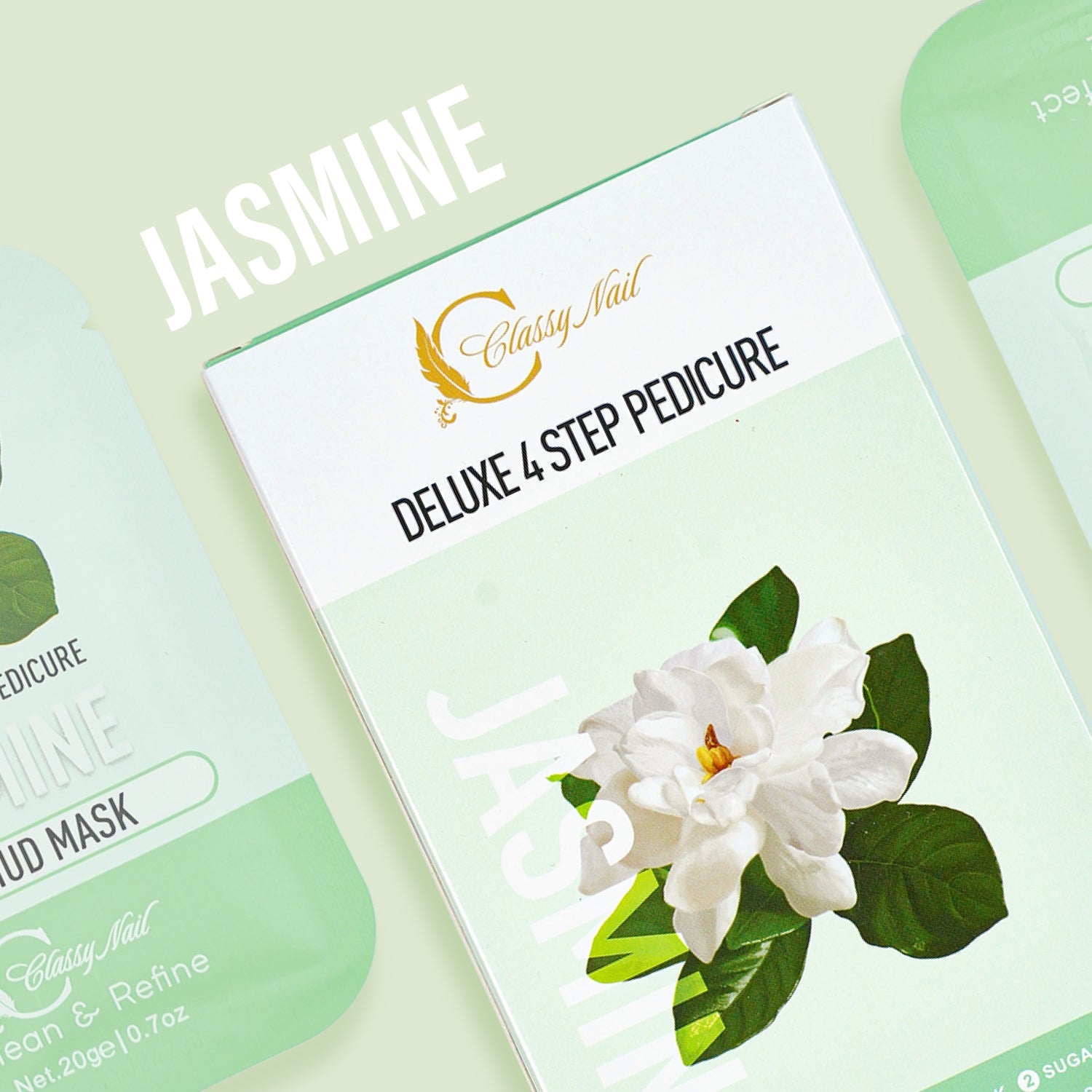 Classy Nail - Deluxe 4 Steps Pedicure x 50 Boxes - Jasmine - DTK Nail Supply