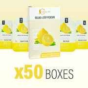 Classy Nail - Deluxe 4 Steps Pedicure x 50 Boxes - Lemon - DTK Nail Supply
