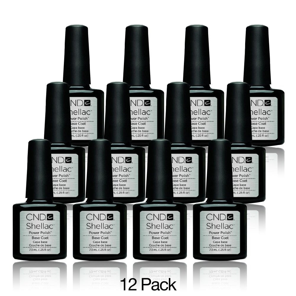 CND Shellac Set 12 Colors - Base Coat - 0.25 oz - DTK Nail Supply