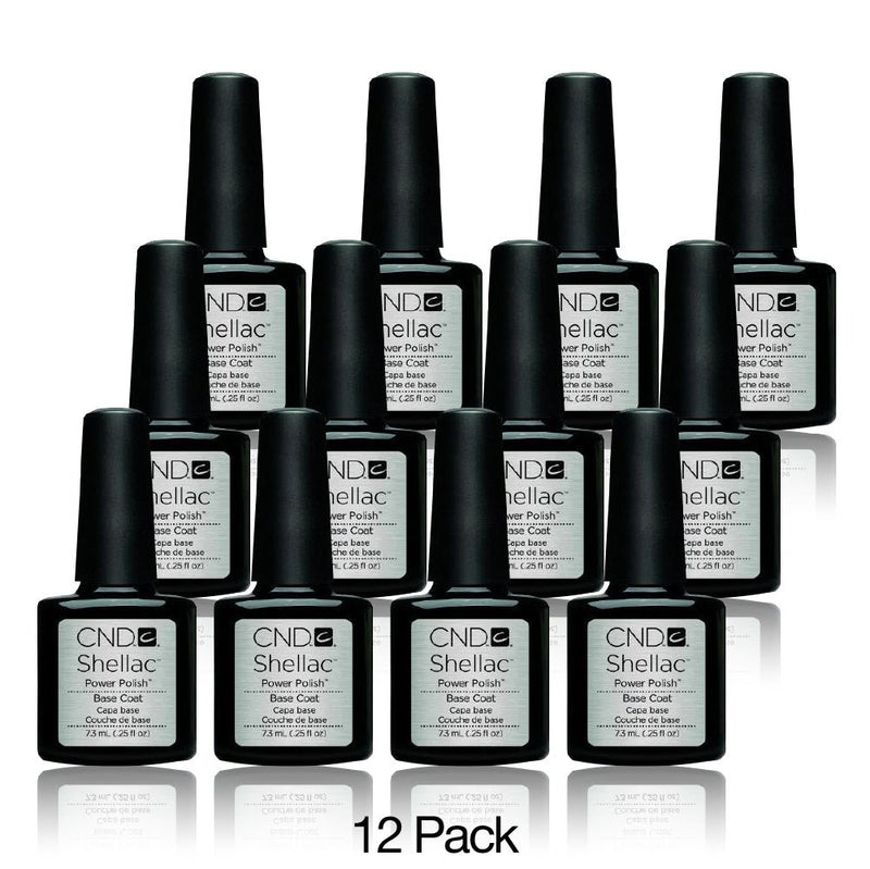 CND Shellac Set 12 Colors - Base Coat - 0.25 oz - DTK Nail Supply
