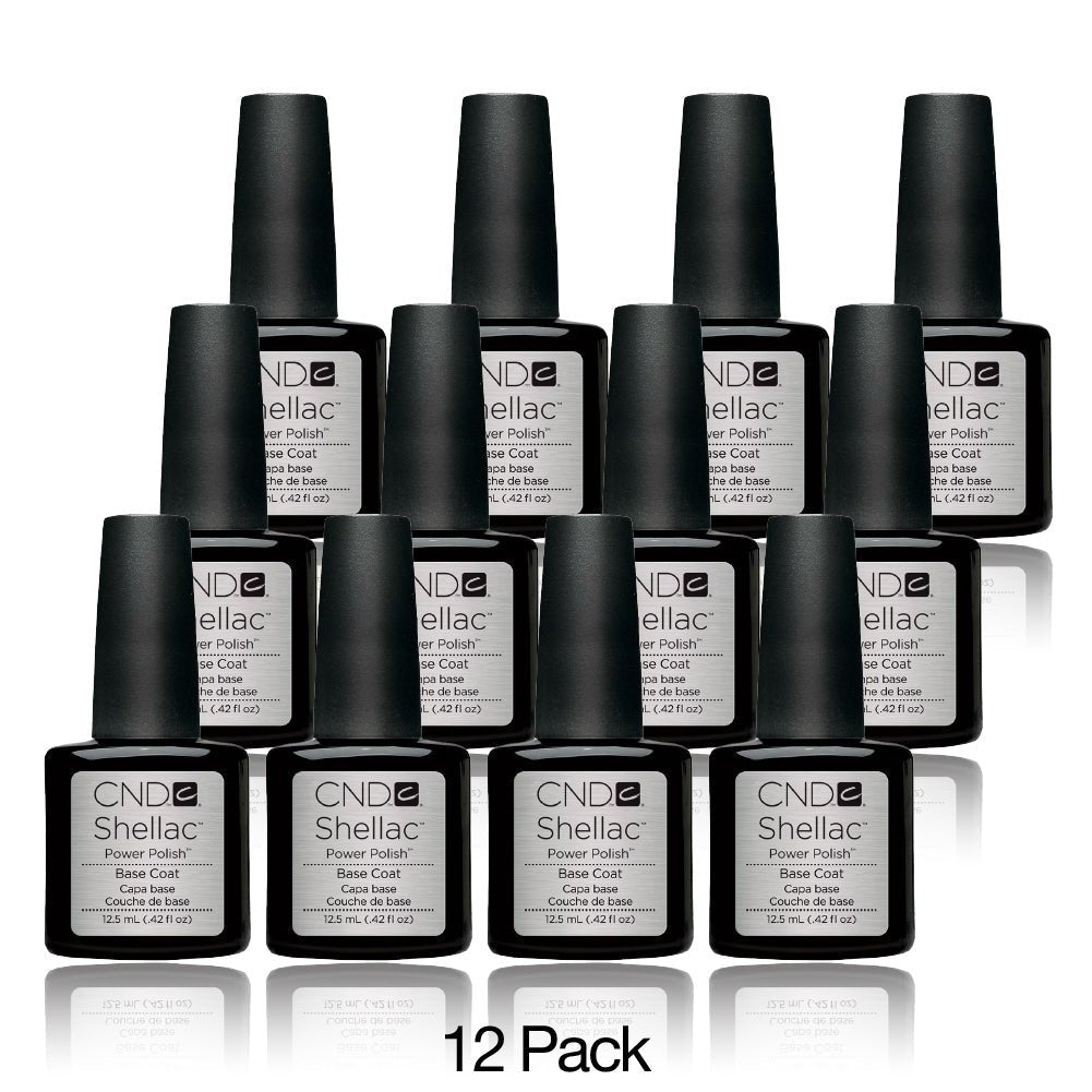 CND Shellac Set 12 Colors - Base Coat - 0.42 oz - DTK Nail Supply