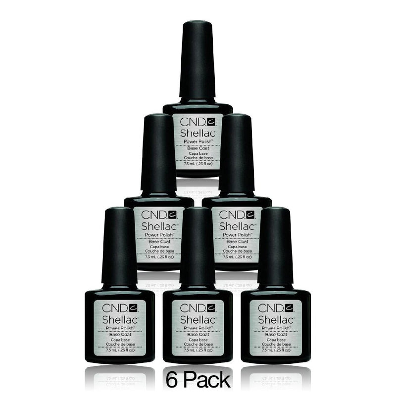 CND Shellac Set 6 Colors - Base Coat - 0.25 oz - DTK Nail Supply