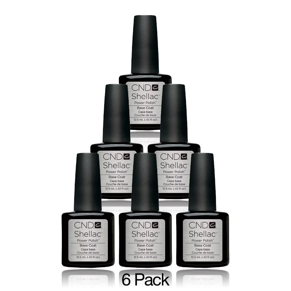 CND Shellac Set 6 Colors - Base Coat - 0.42 oz - DTK Nail Supply