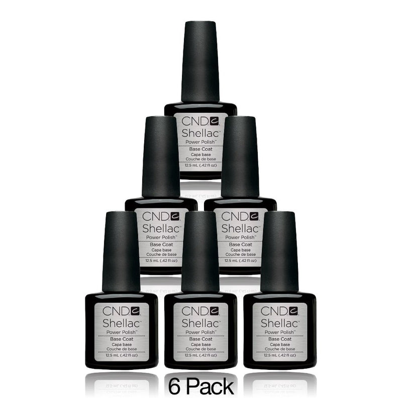 CND Shellac Set 6 Colors - Base Coat - 0.42 oz - DTK Nail Supply