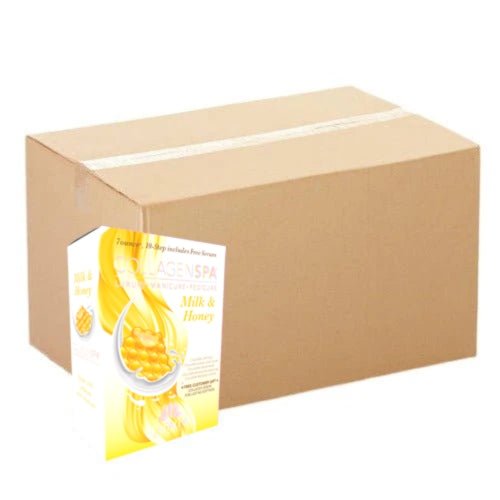 Collagen Spa - Case of 60 Pedi A Box (10 Steps) System - Milk & Honey - DTK Nail Supply