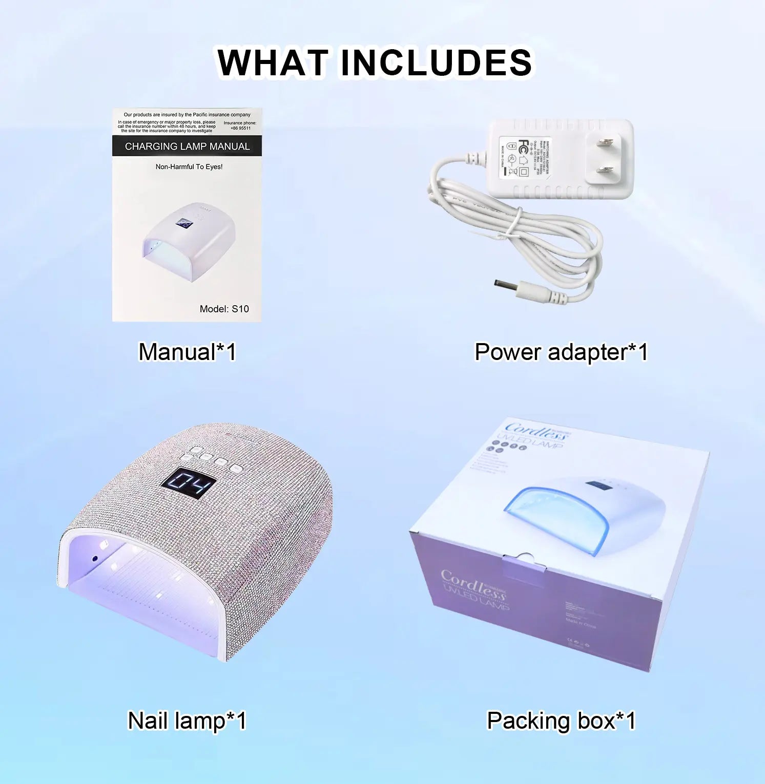 CRYSTAL DIAMOND CORDLESS – RECHARGEABLE UV/LED NAIL LAMPS - DTK Nail Supply