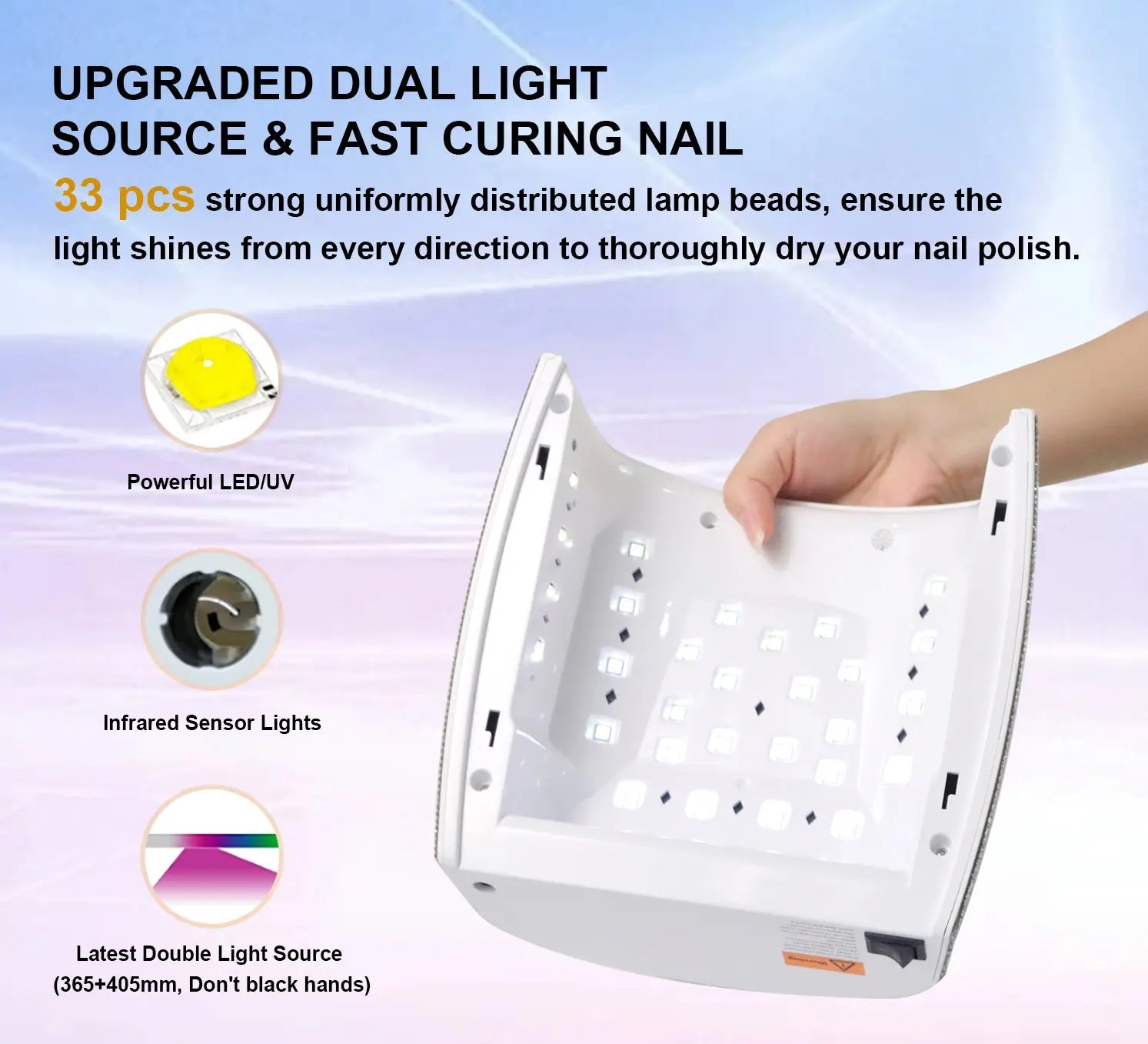 CRYSTAL DIAMOND CORDLESS – RECHARGEABLE UV/LED NAIL LAMPS - DTK Nail Supply