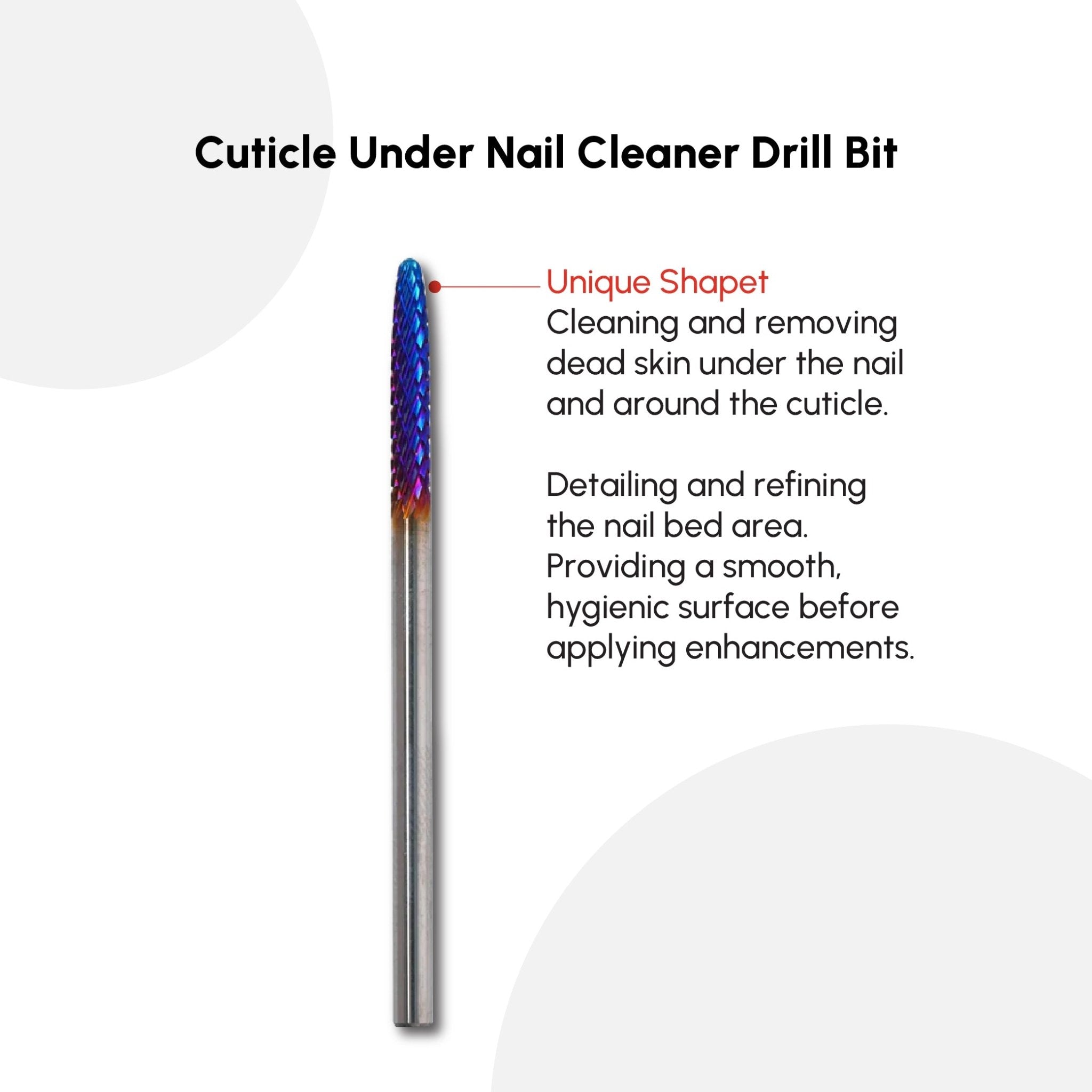 Cuticle Under Nail Cleaner Drill Bit - DTK Nail Supply