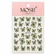 Butterfly Nail Art Stickers MO-872 - Green - DTK Nail Supply