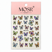 Butterfly Nail Art Stickers MO-870 - Multicolor - DTK Nail Supply