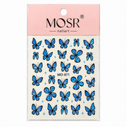 Butterfly Nail Art Stickers MO-871 - Blue - DTK Nail Supply