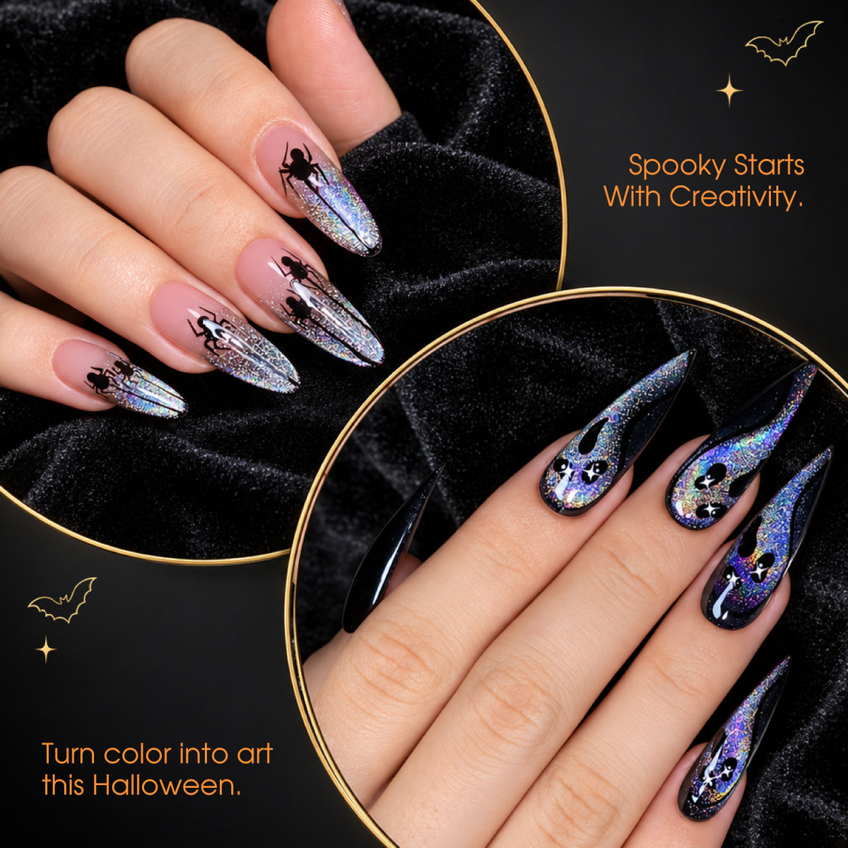 LDS Midnight Merry - Set 12 Colors - Universal Cat Eye Collection - DTK Nail Supply