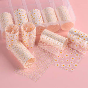 Nail Transfer Foil -Daisy Flowers - W9