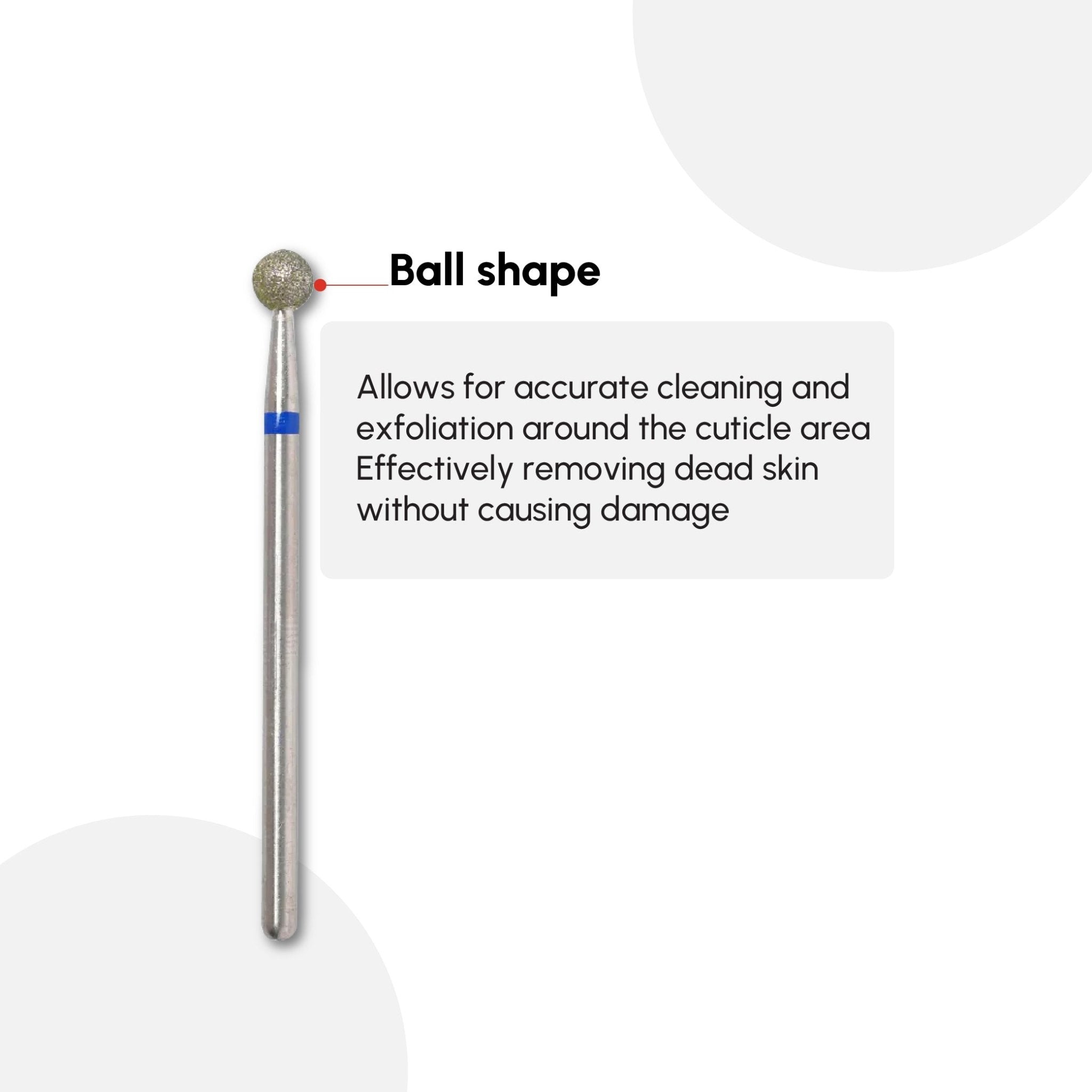 Diamond Cuticle Ball Drill Bit - DTK Nail Supply