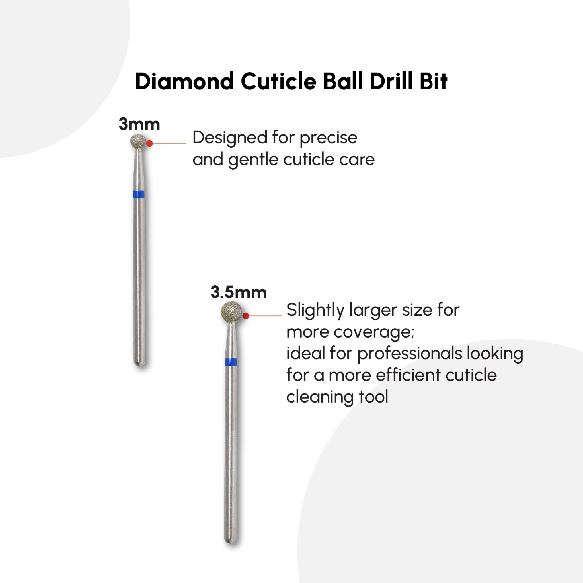 Diamond Cuticle Ball Drill Bit - DTK Nail Supply