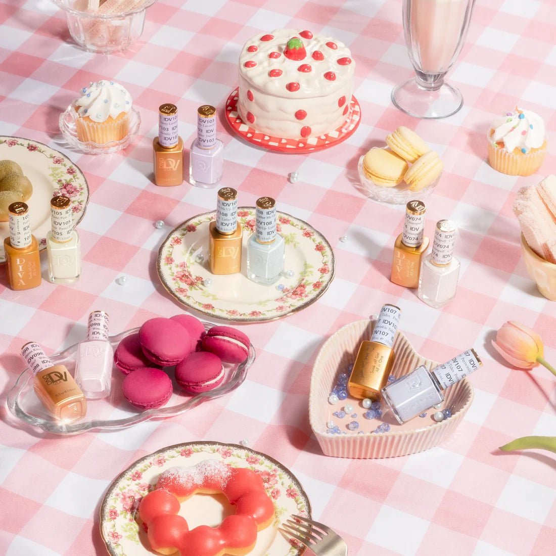 DIVA Part 3 - Set of 36 Gel & Lacquer Combos - Coquette Collection - DTK Nail Supply