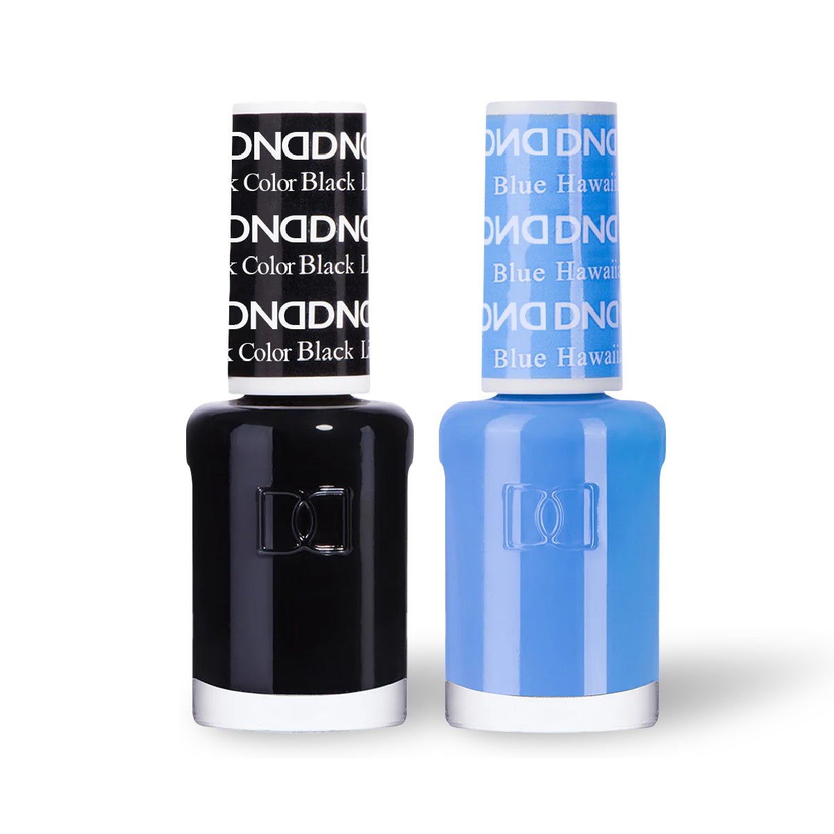 DND 2 Nail Lacquer - Set 1 - BLACK & BLUE - DTK Nail Supply