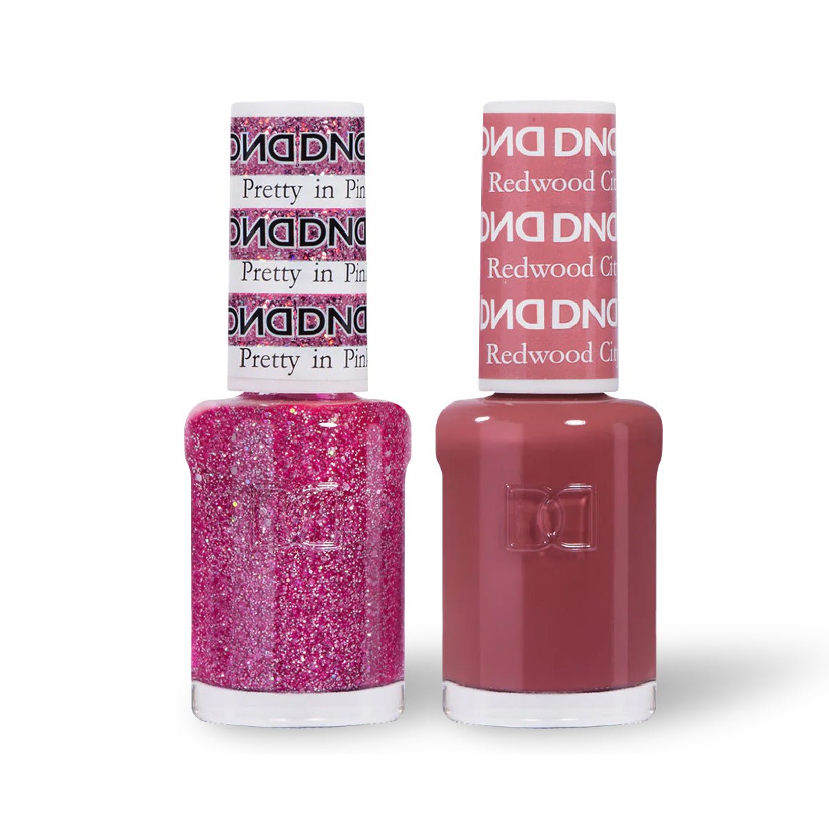 DND 2 Nail Lacquer - Set 8 - GLITTER & BROWN - DTK Nail Supply