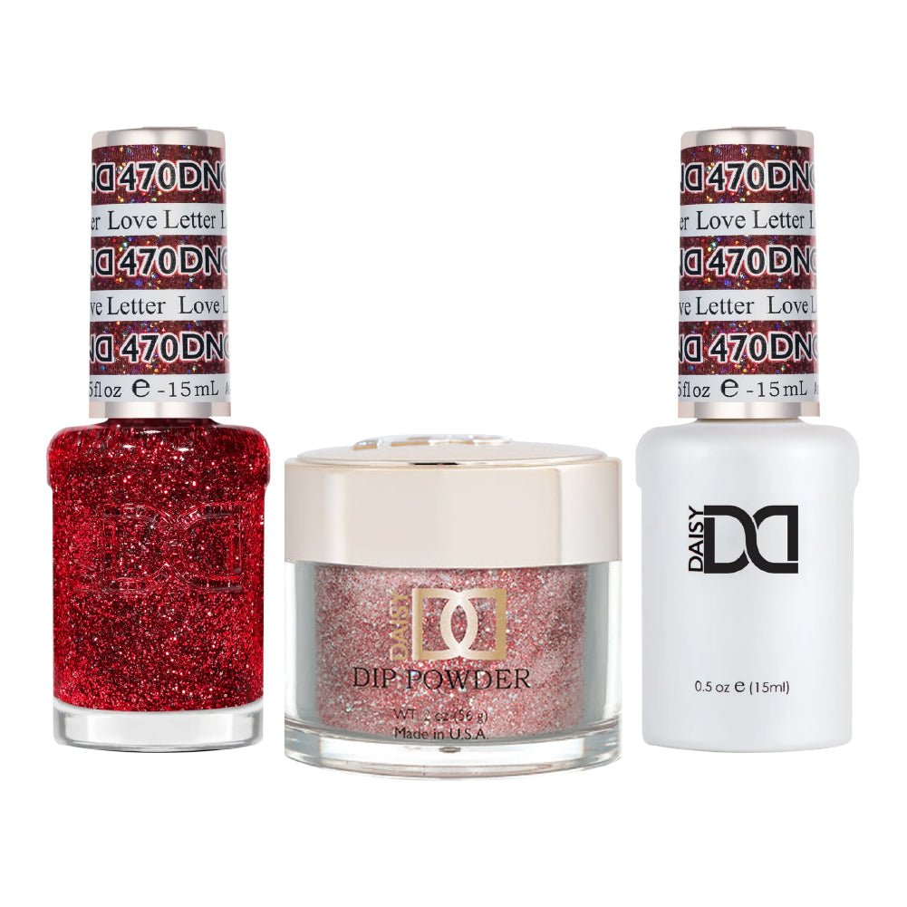 DND 3 in 1 - Dip, Gel & Lacquer Matching - 470 Love Letter - DTK Nail Supply