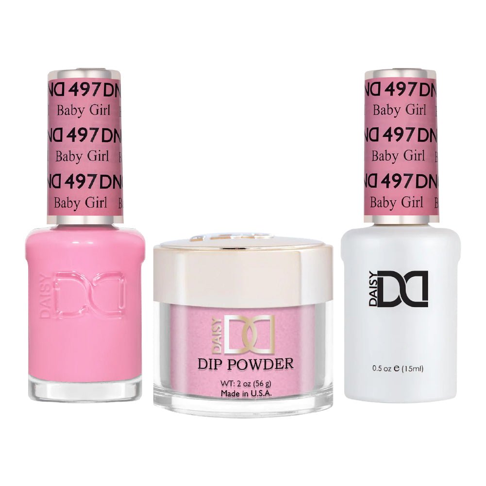 DND 3 in 1 - Dip, Gel & Lacquer Matching - 497 Baby Girl - DTK Nail Supply