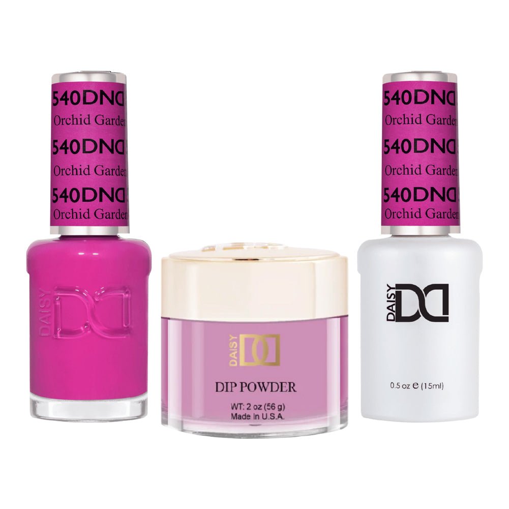 DND 3 in 1 - Dip, Gel & Lacquer Matching - 540 Orchid Garden - DTK Nail Supply